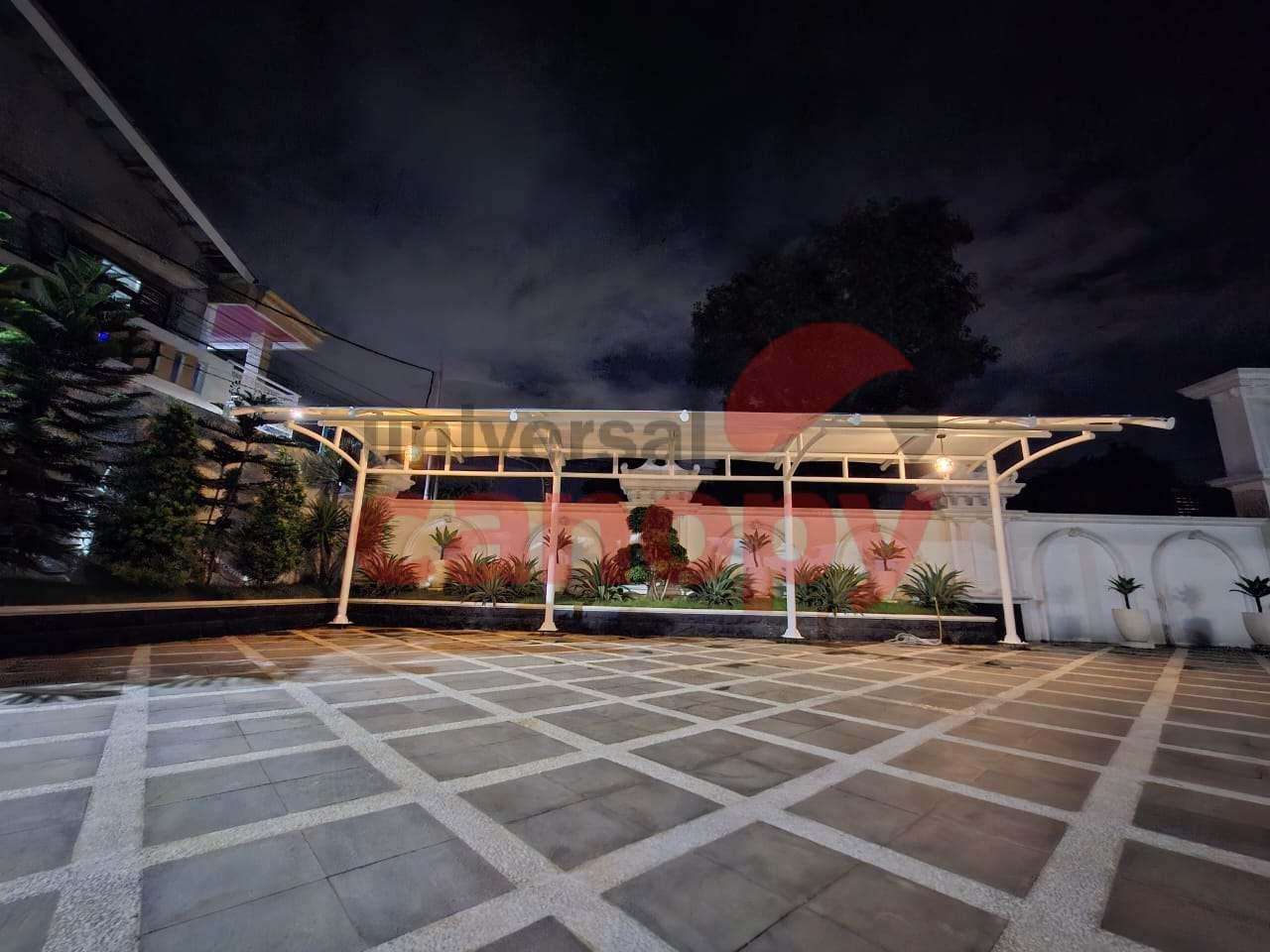 Tenda membrane untuk kafe dan restoran